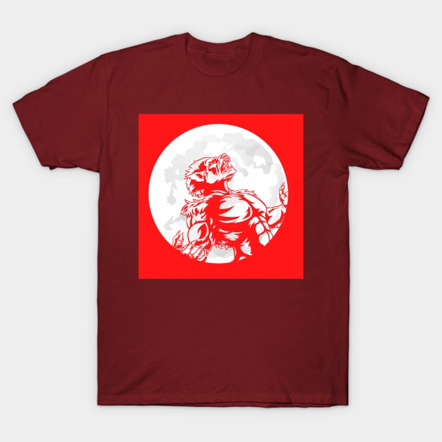 Red Wolf Moon T-Shirt by Binge-Watchers Podcast